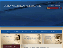 Tablet Screenshot of californiaveteranslawattorney.com